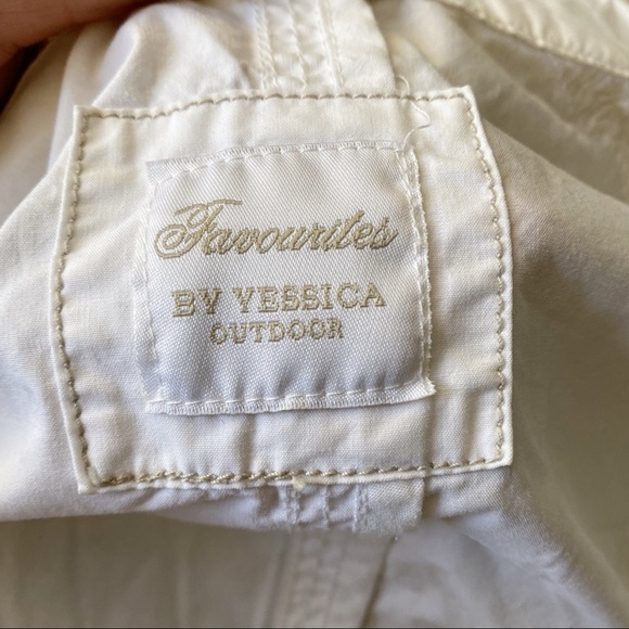 🐚 YESSICA OFF WHITE BASIC STITCHED OUTDOOR JACKET! - Picture 7 of 12